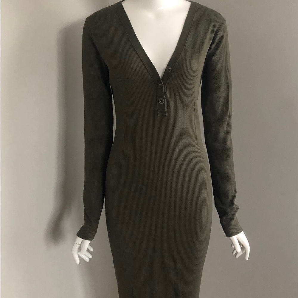 Polo by Ralph Lauren Ribbed Midi Dress